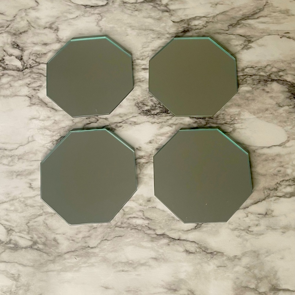 4 Glass Candle Stands